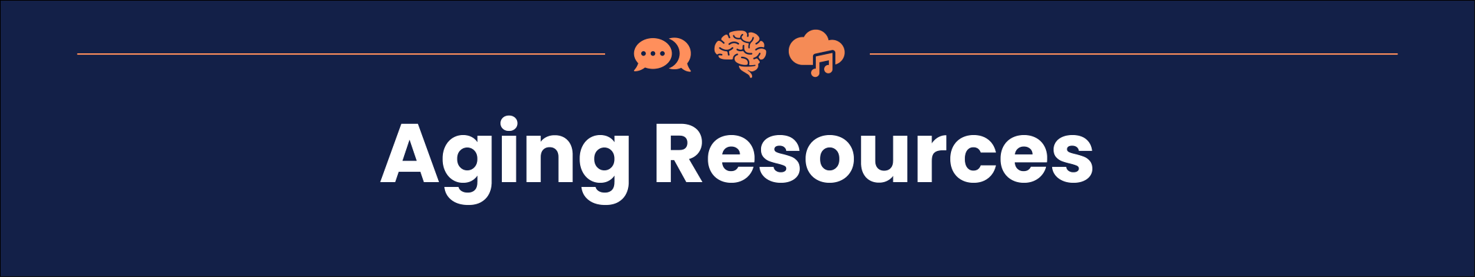 Aging Resources Banner